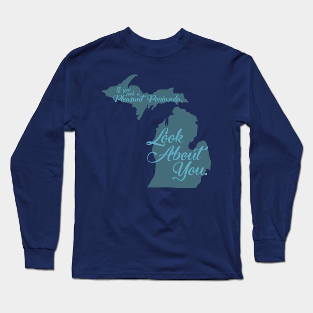 Seeking a Pleasant Peninsula Long Sleeve T-Shirt by sadsquatch